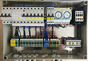 לוח חשמל בסיסי תלת פאזי לוח חשמל בסיסי תלת פאזי